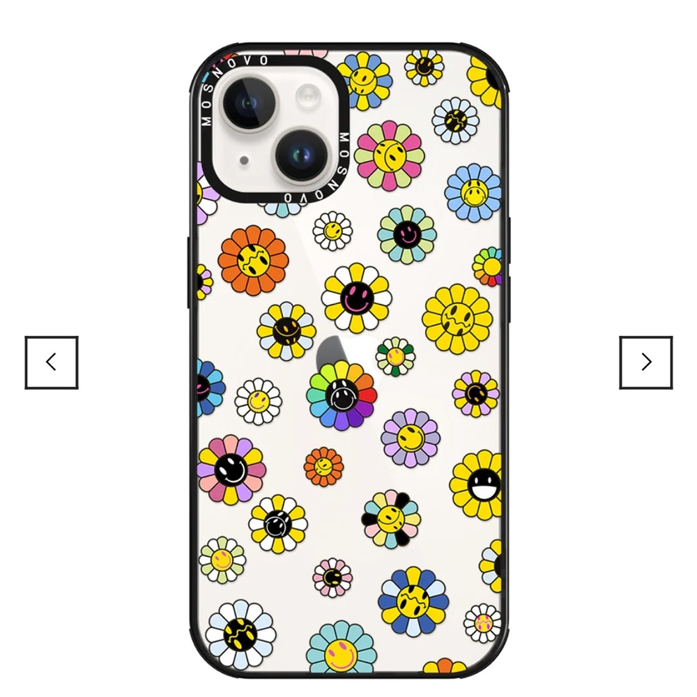Mosnovo iphone 14 pro flower smiley case